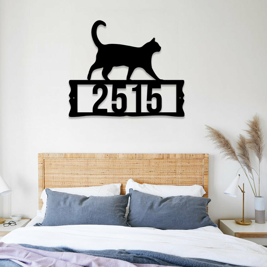 Address Cat Metal Sign Wedding Gift For Cat Lovers
