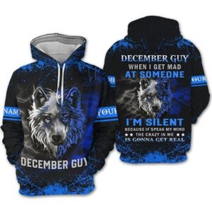 Custom Personalized Birthday December Guy Hoodie