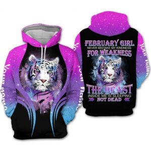 Custom Personalized Birthday February Girl Hoodie