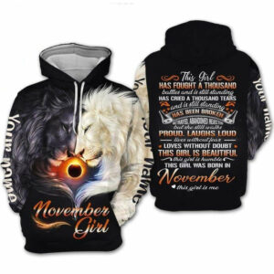 Custom Personalized Birthday November Girl Hoodie