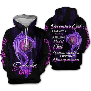 Custom Personalized Birthday December Girl Hoodie