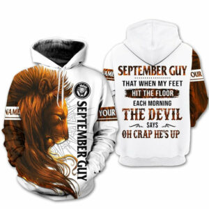 Custom Personalized Birthday September Guy Hoodie