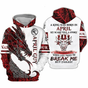 E78 Custom Personalized Birthday April Guy Hoodie