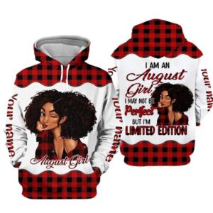 Custom Personalized Birthday August Girl Hoodie