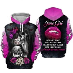 Custom Personalized Birthday June Girl Hoodie