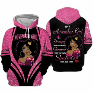 Custom Personalized Birthday November Girl Hoodie