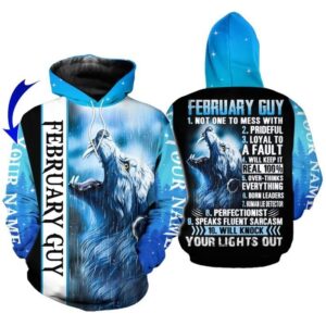 Custom Personalized Birthday February Guy Hoodie