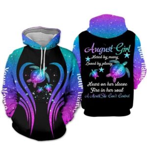 Custom Personalized Birthday August Girl Hoodie