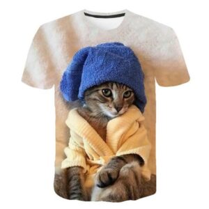 Spa Time Cat T-Shirt