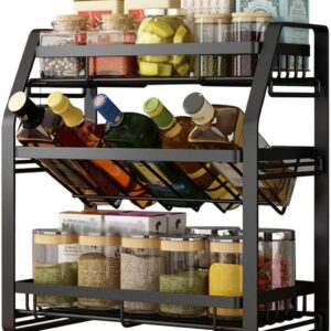 CARLA HOME 3-Tier Detachable Spice Rack Storage Organiser for Kitchen Countertop