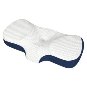 Dreamz Memory Foam Pillow Pillowcase Supprt Blue Rebound